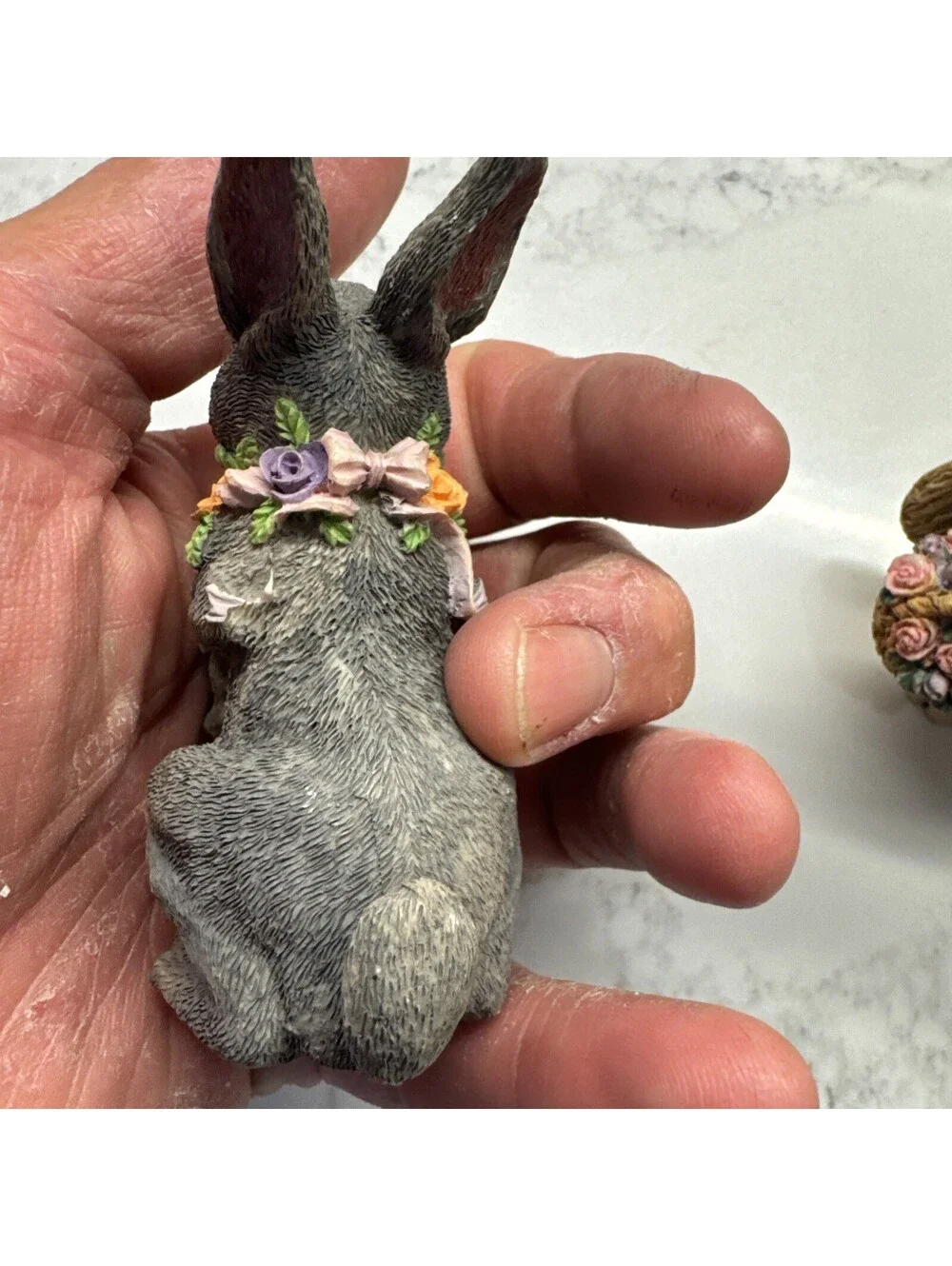 Two Rabbit Figurines